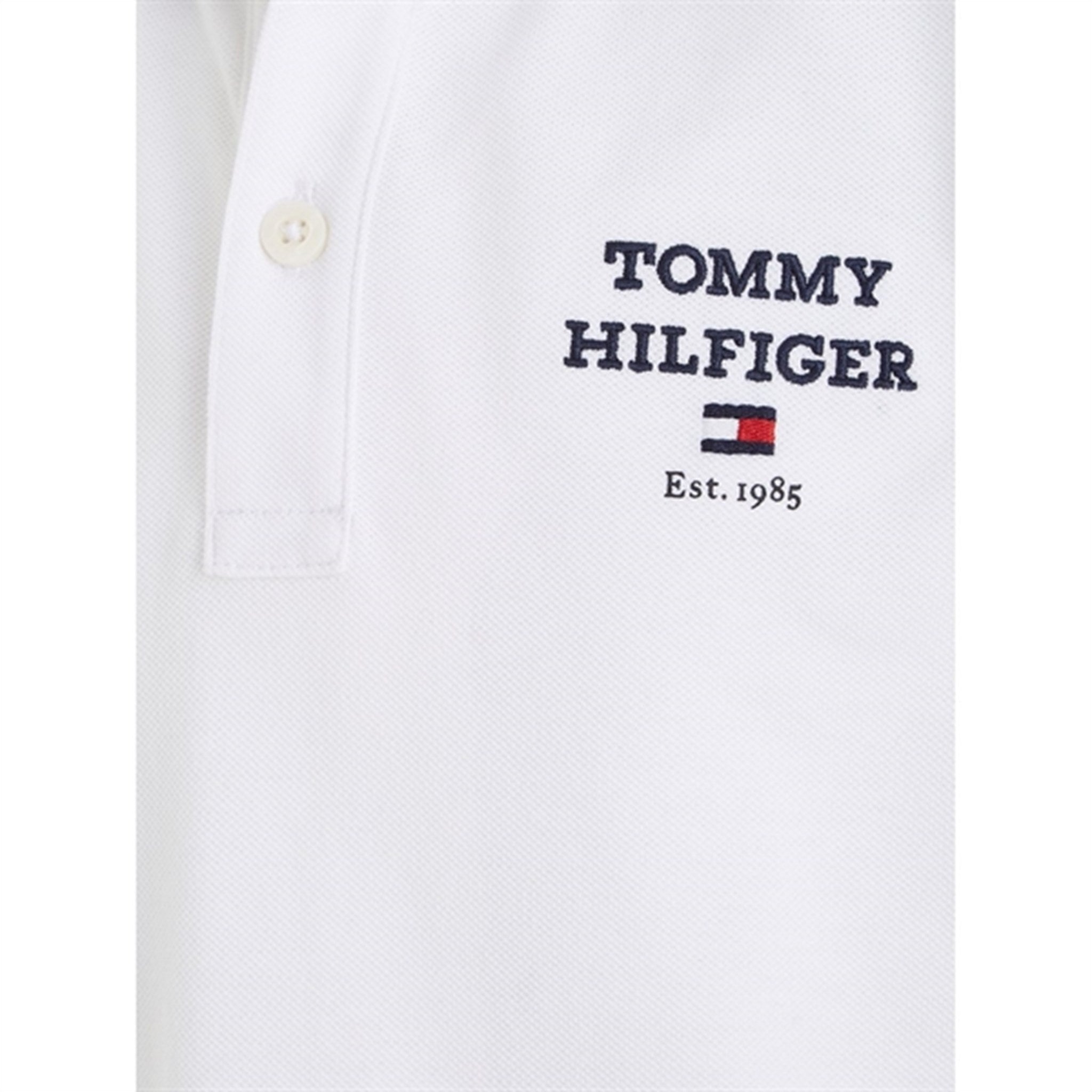 Tommy Hilfiger Th Logo Kortærmet Polo White 3