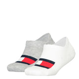 Tommy Hilfiger 2-Pak Footies Flag white/grey