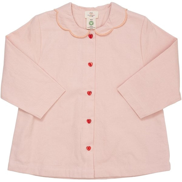 Copenhagen Colors Dusty Rose Twill Cardigan m. Hjerte