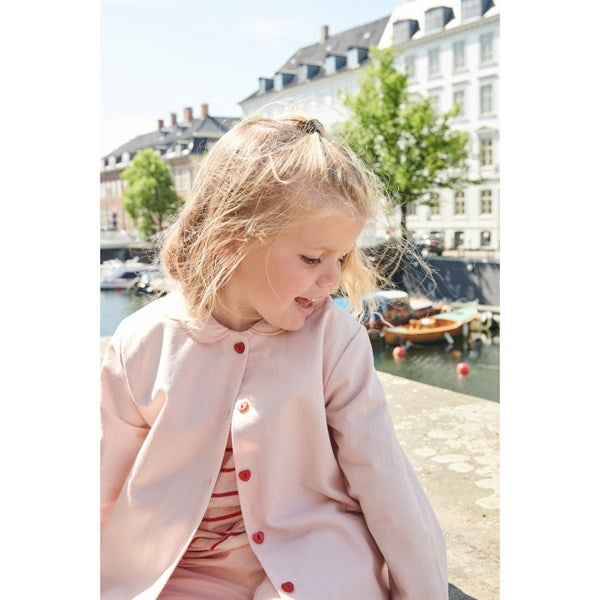 Copenhagen Colors Dusty Rose Twill Cardigan m. Hjerte 3