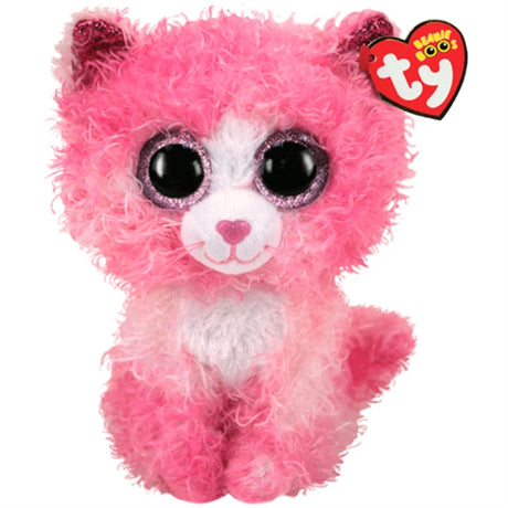 TY Beanie Boos Reagan - Kat m. Pink Krøller Med