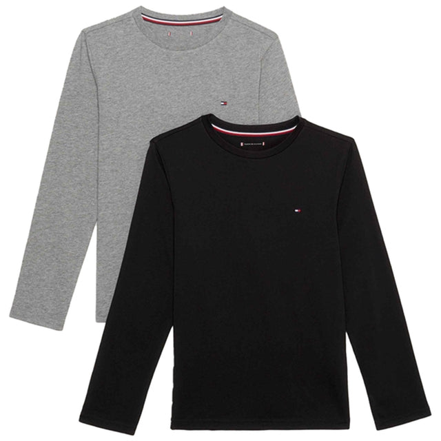 Tommy Hilfiger Bluse 2-Pak Light Grey Ht / Black