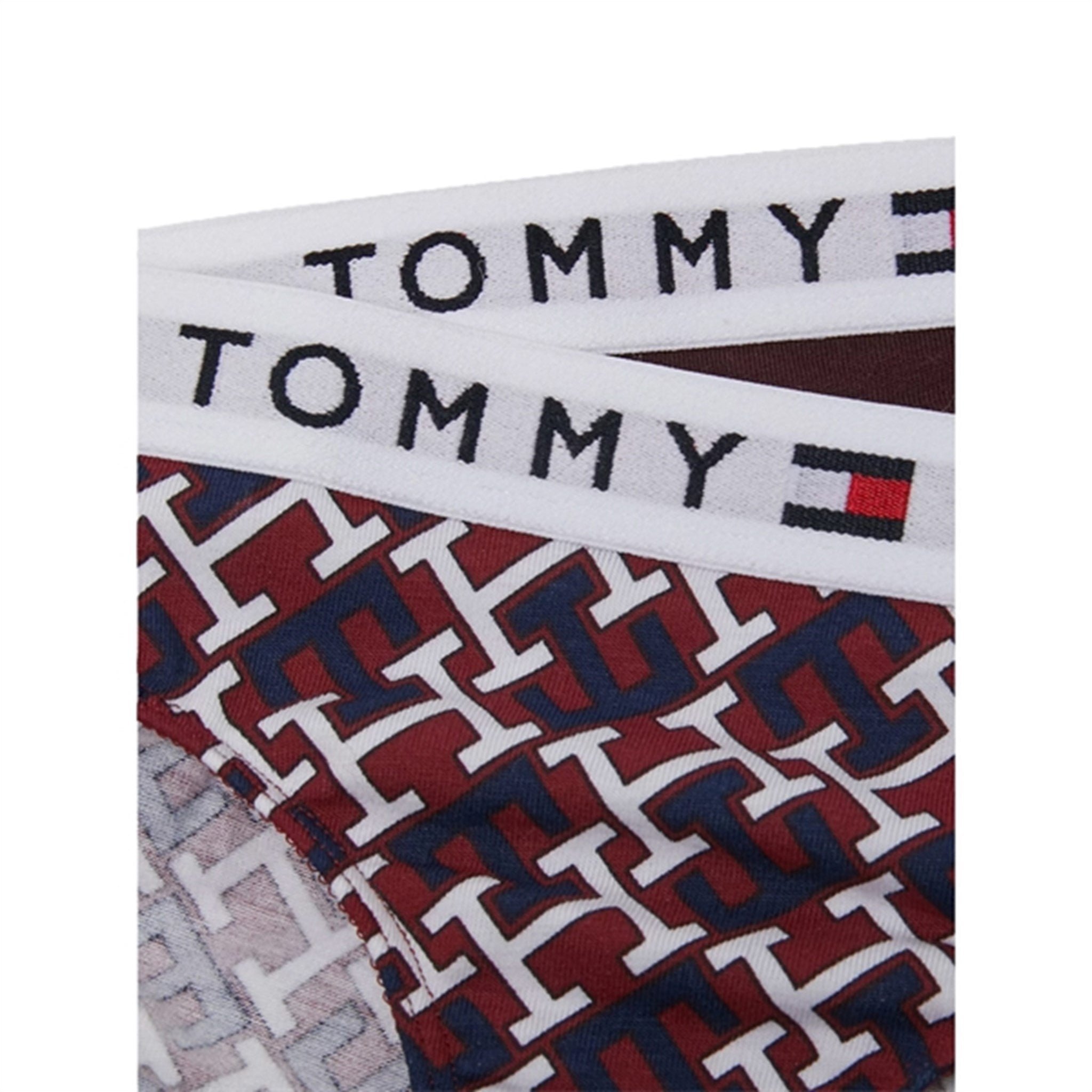 Tommy Hilfiger Trusser 2-Pak Monogram / Deep Burgundy 2