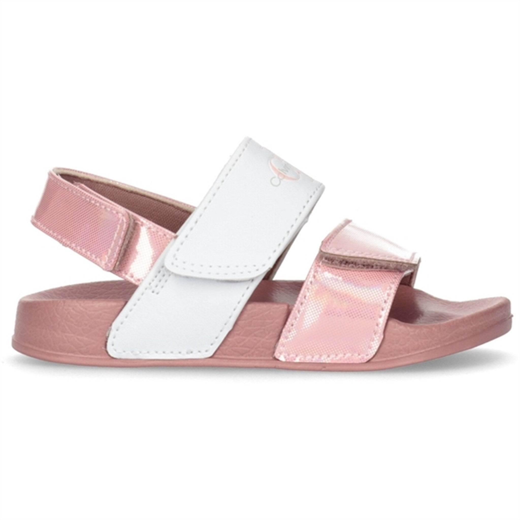 Calvin Klein Velcro Sandal Pink/White 3