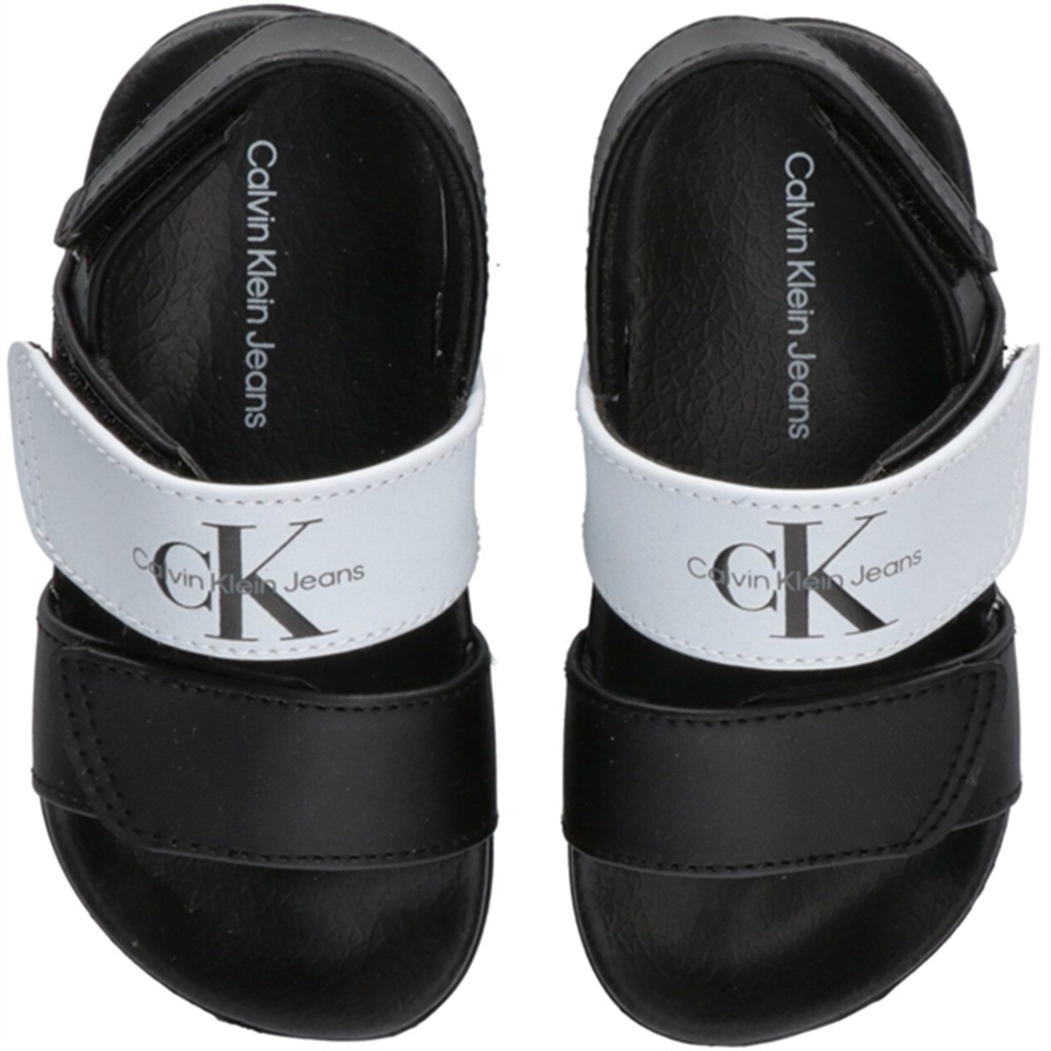Calvin Klein Velcro Sandal Black/White 4