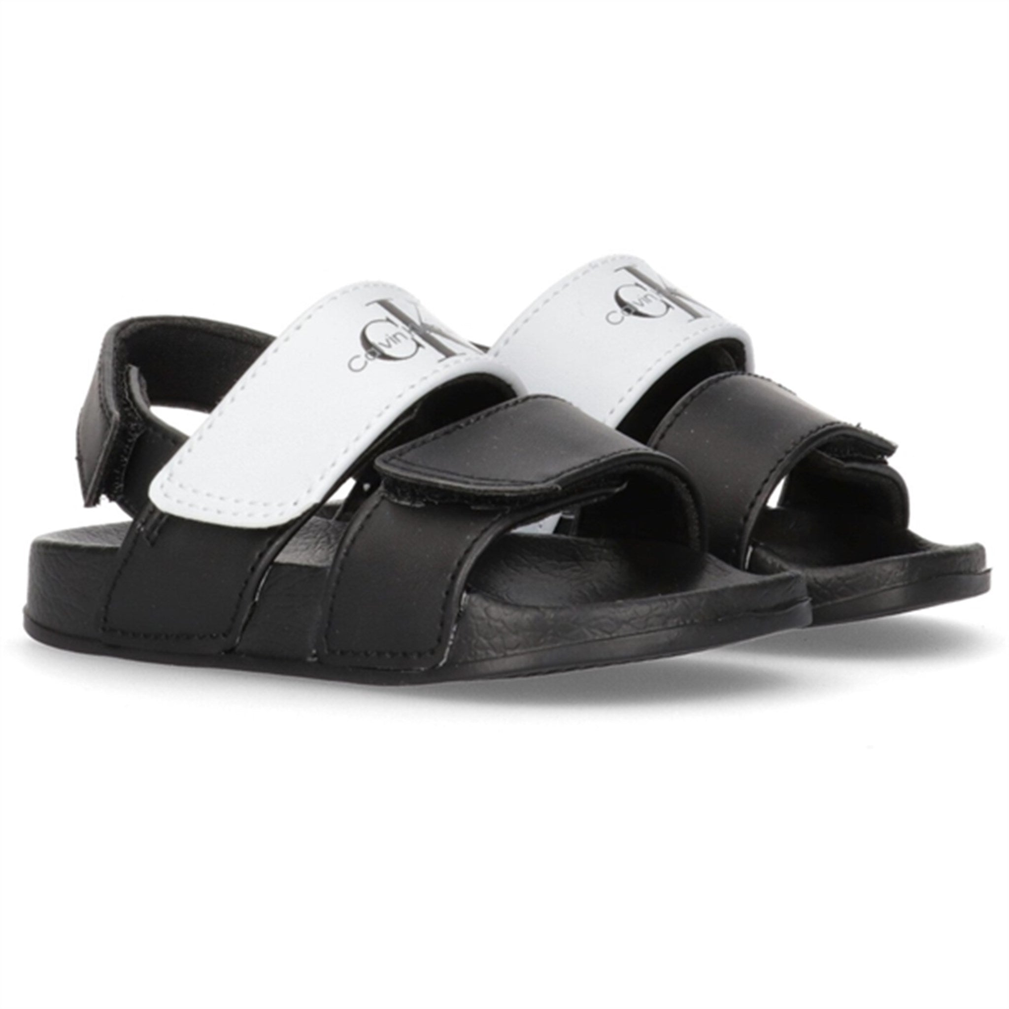 Calvin Klein Velcro Sandal Black/White 2