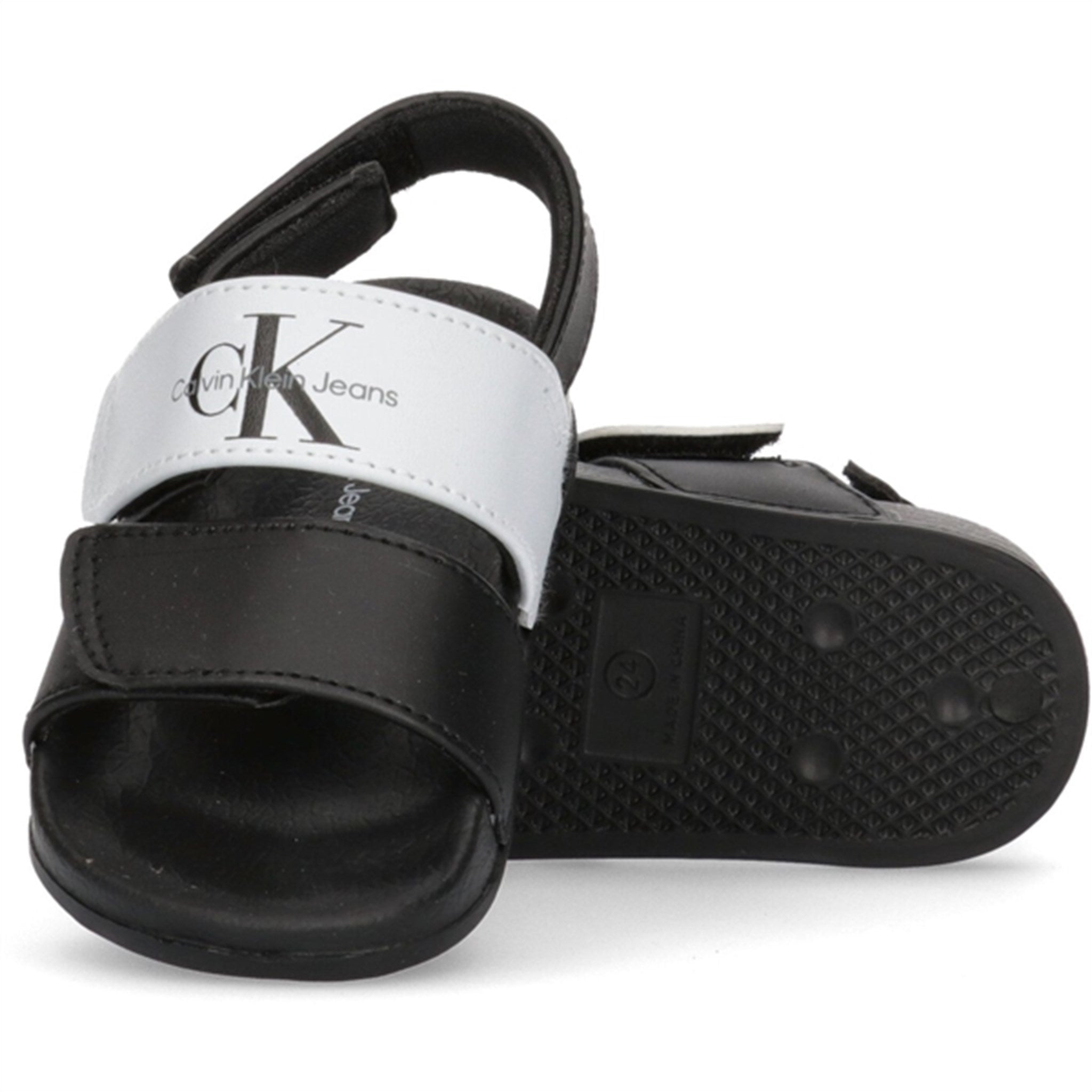Calvin Klein Velcro Sandal Black/White