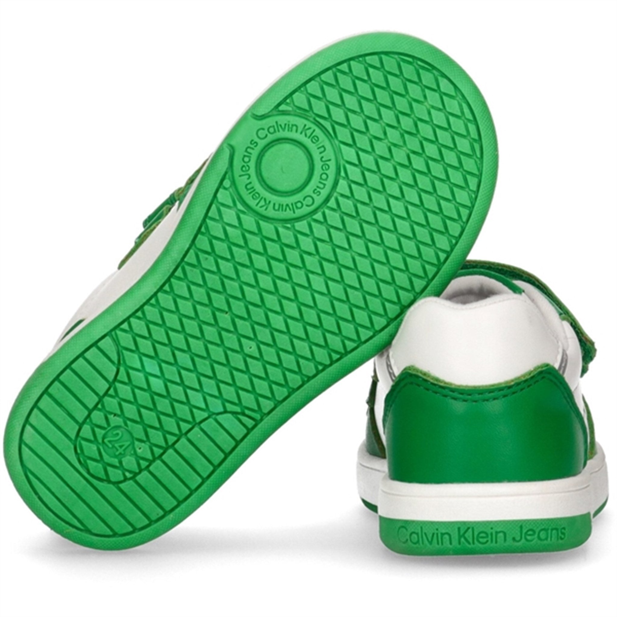 Calvin Klein Low Cut Velcro Sneakers Green/White 4