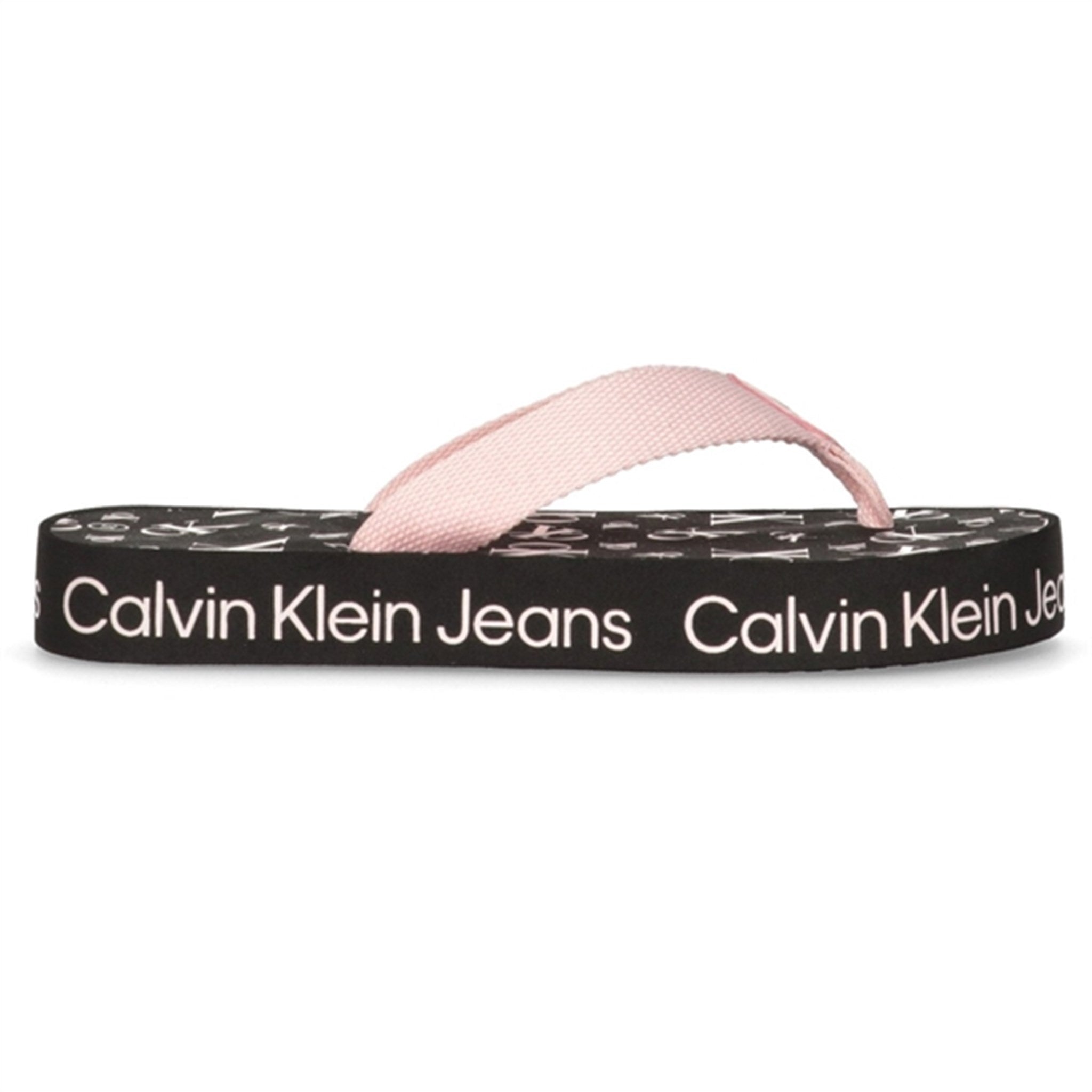 Calvin Klein Logo Print Flip Flop Pink 3