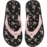 Calvin Klein Logo Print Flip Flop Pink 4