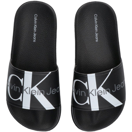 Calvin Klein Logo Pool Slide Black