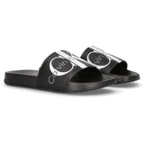 Calvin Klein Logo Pool Slide Black