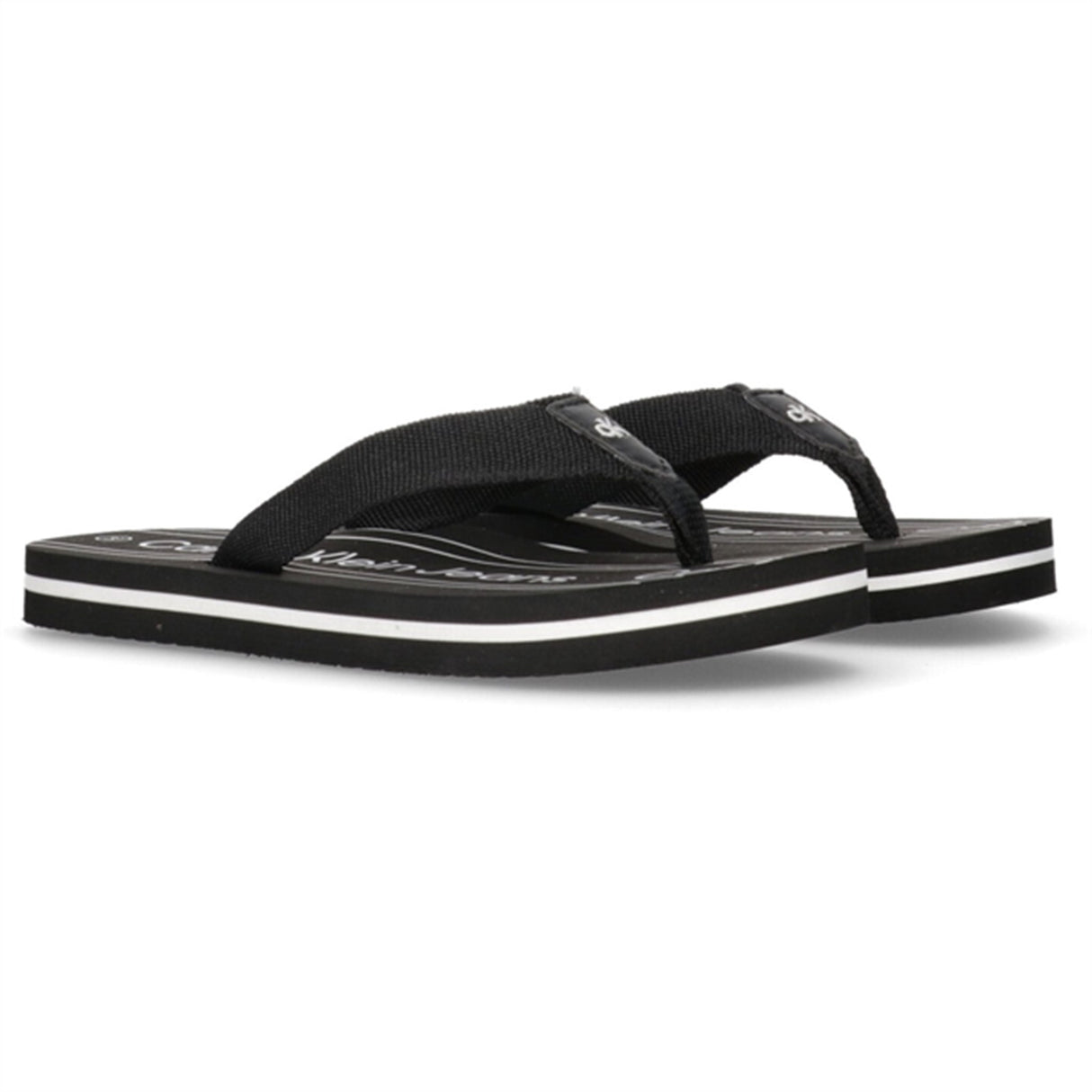 Calvin Klein Logo Flip Flop Black 2