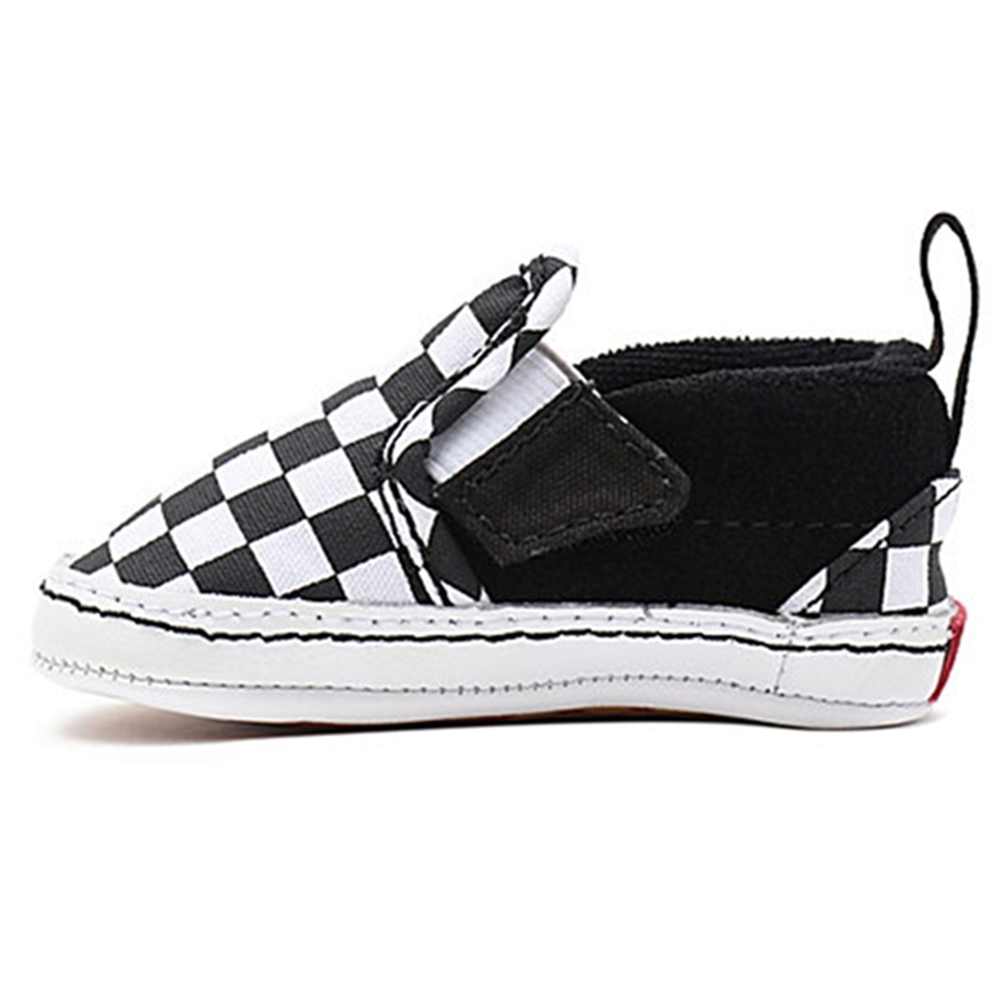 VANS IN Slip-On V Crib Sneakers Checker Black/True White 3