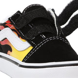 VANS TD Old Skool V Flame Black Sko 4