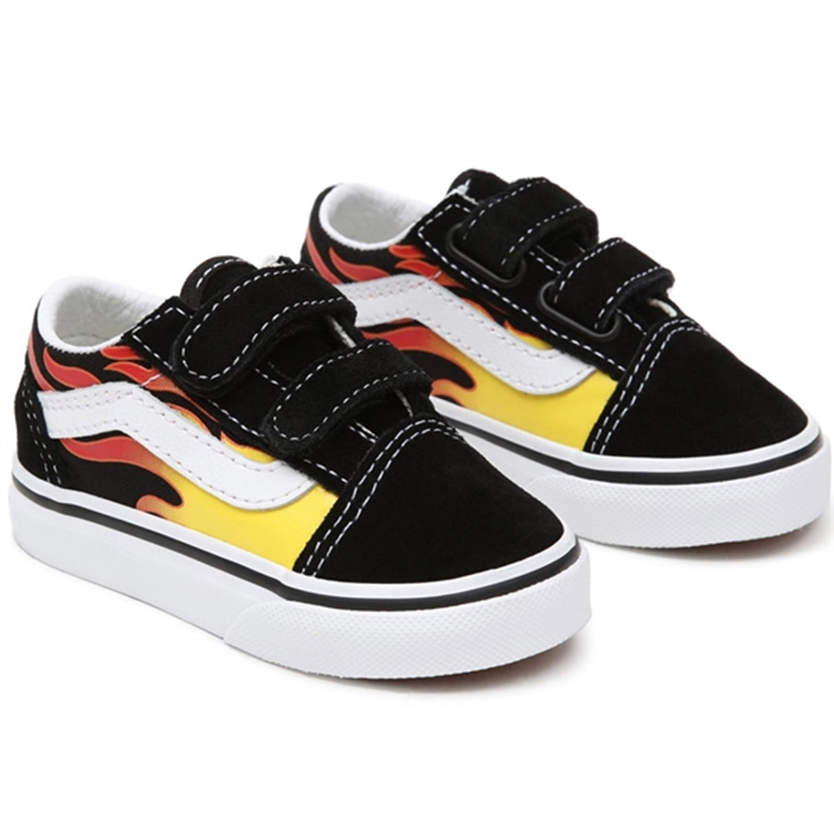 VANS TD Old Skool V Flame Black Sko