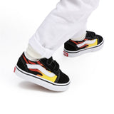 VANS TD Old Skool V Flame Black Sko 3