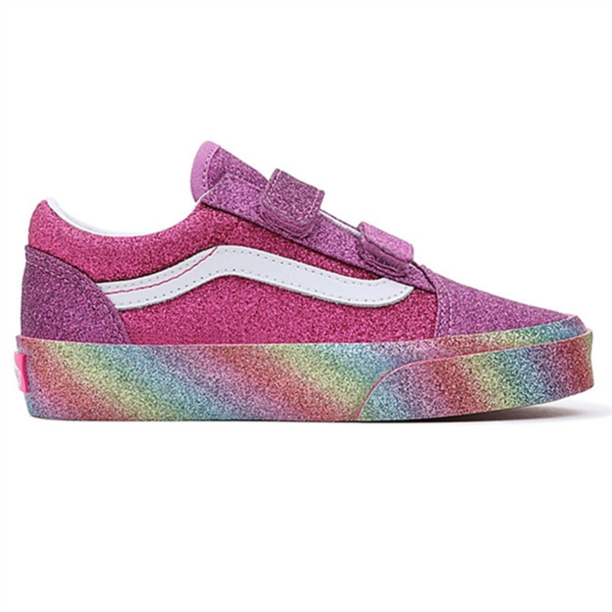 VANS UY Old Skool V Sneakers Glitter Rainglow Pink/Multi