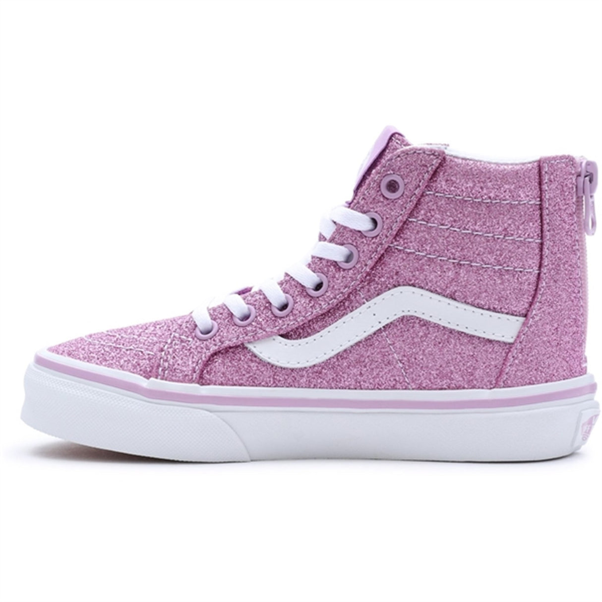 VANS Uy Sk8-Hi Zip Glitter Lilac Sko 3