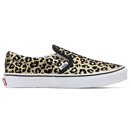 VANS JR Classic Slip-On Sneakers Flocked Leopard Black/True White