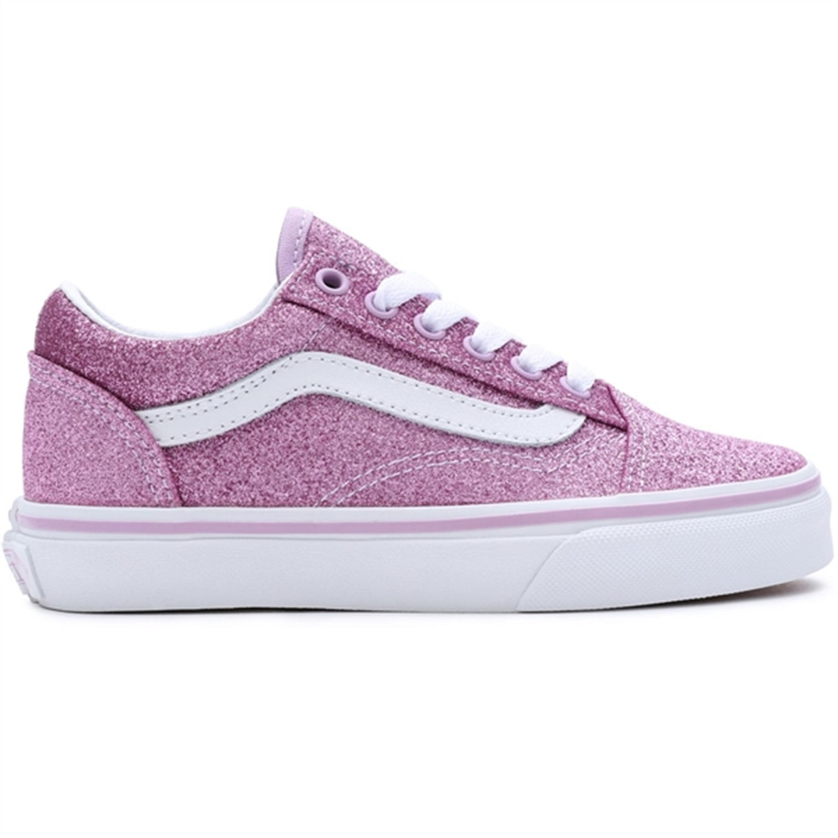 VANS Uy Old Skool Glitter Lilac Sko