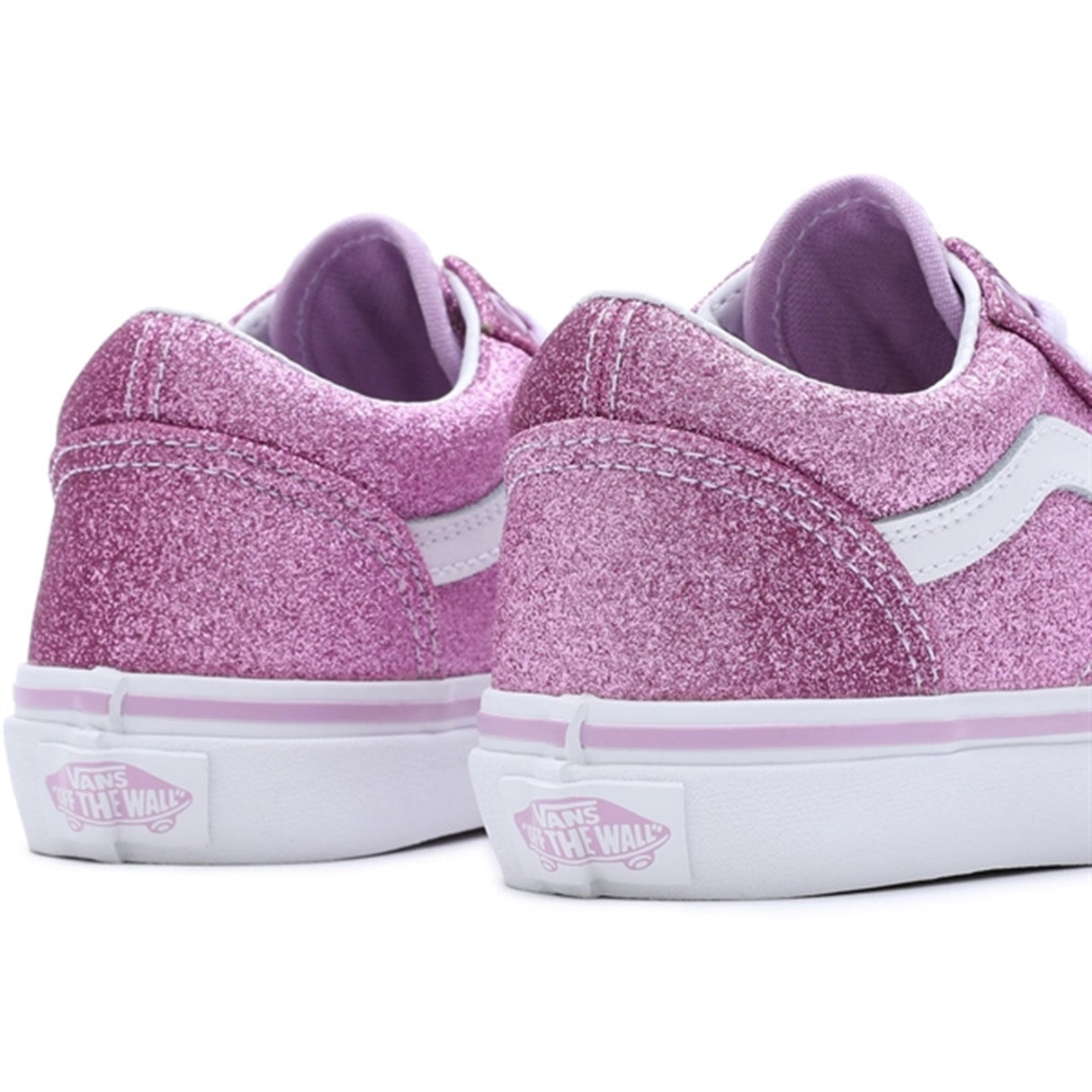 VANS Uy Old Skool Glitter Lilac Sko 4