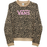 VANS Leopard Spot Crew Sweatshirt Taos Taupe