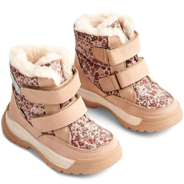 Wheat Vinterstøvler Millas Double Velcro Tex Print Rose Dawn