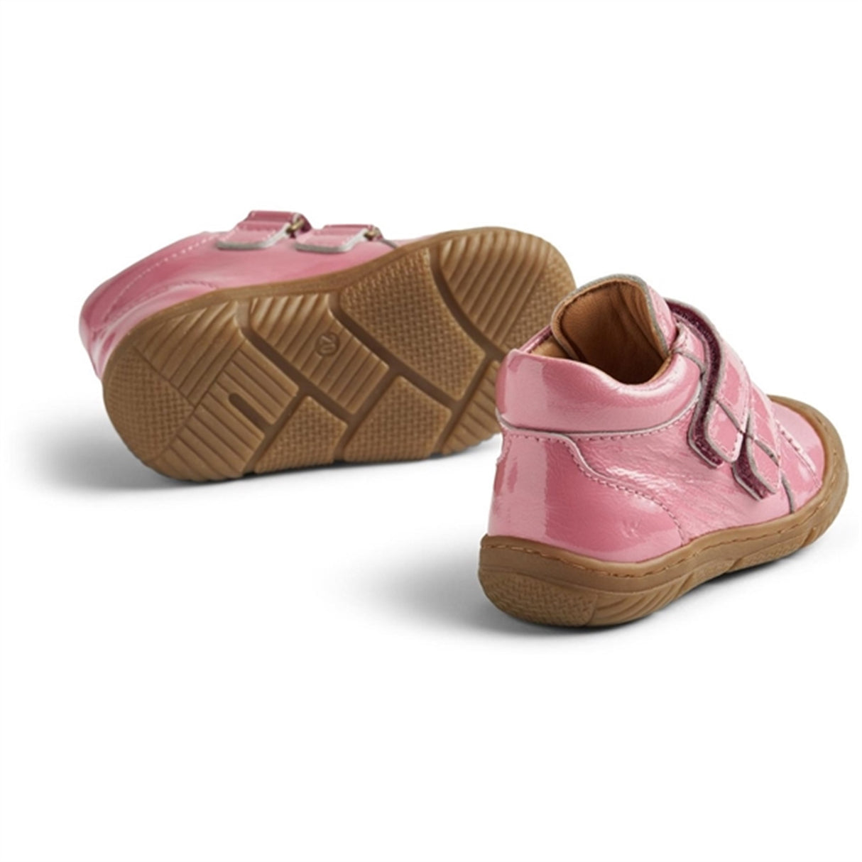 Wheat Sko Double Velcro Ivalo Patent Pink 3