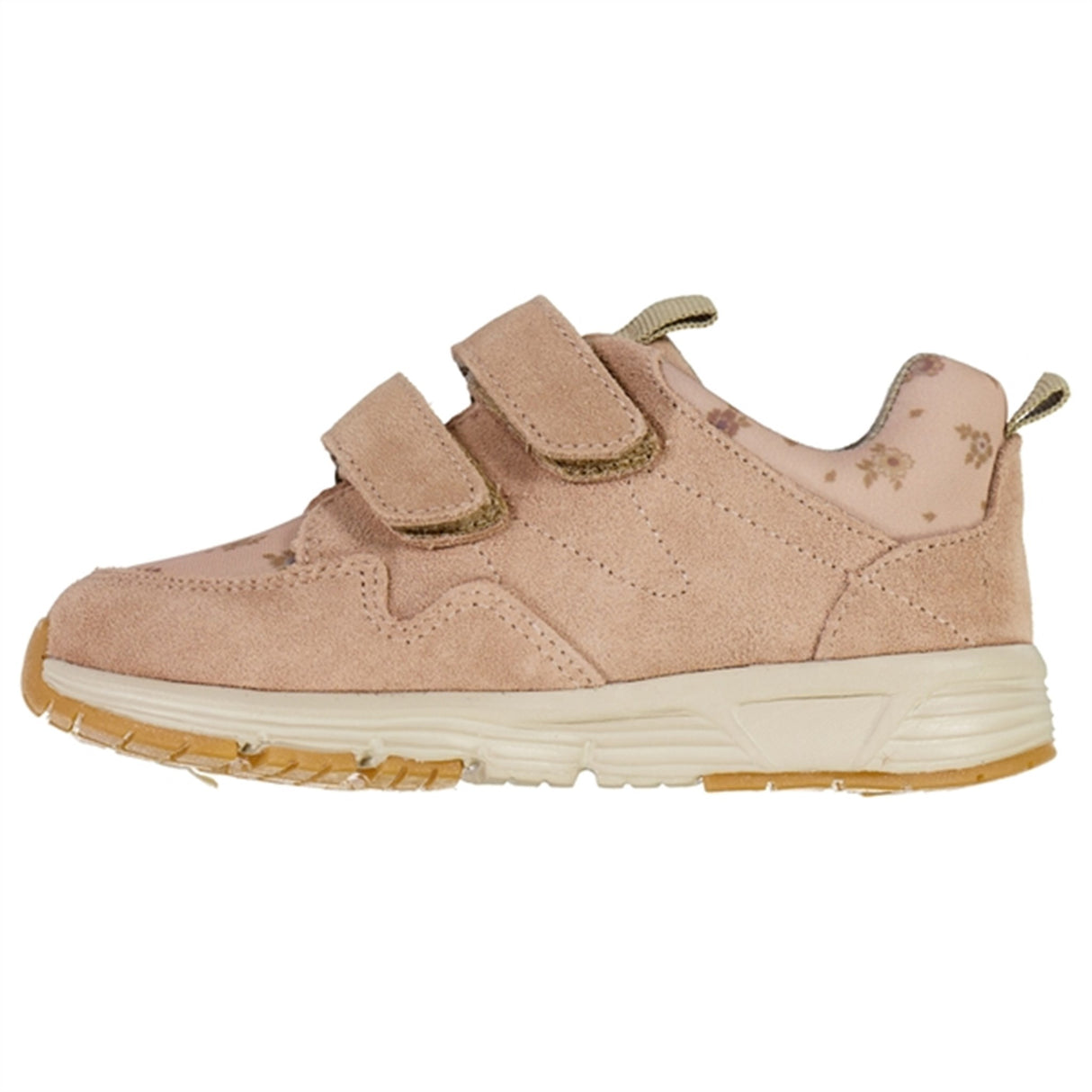 Wheat Velcro Sneakers Toney Rose Beige Flowers