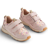 Wheat Sneaker Double Velcro Toney Print Rose Ballet