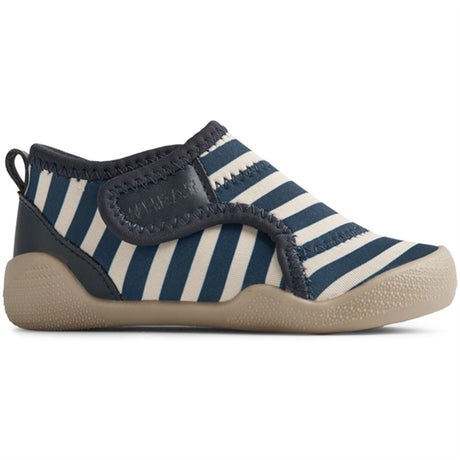 Wheat Badesko Shawn Indigo Stripe