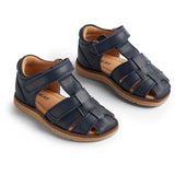 Wheat Sandal Closed Toe Sky Navy