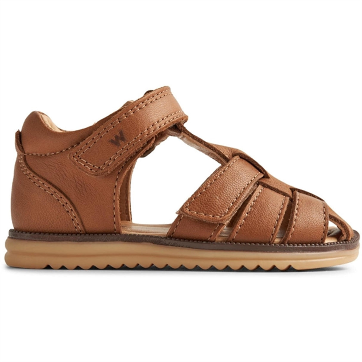 Wheat Sandal Closed Toe Sky Cognac 2