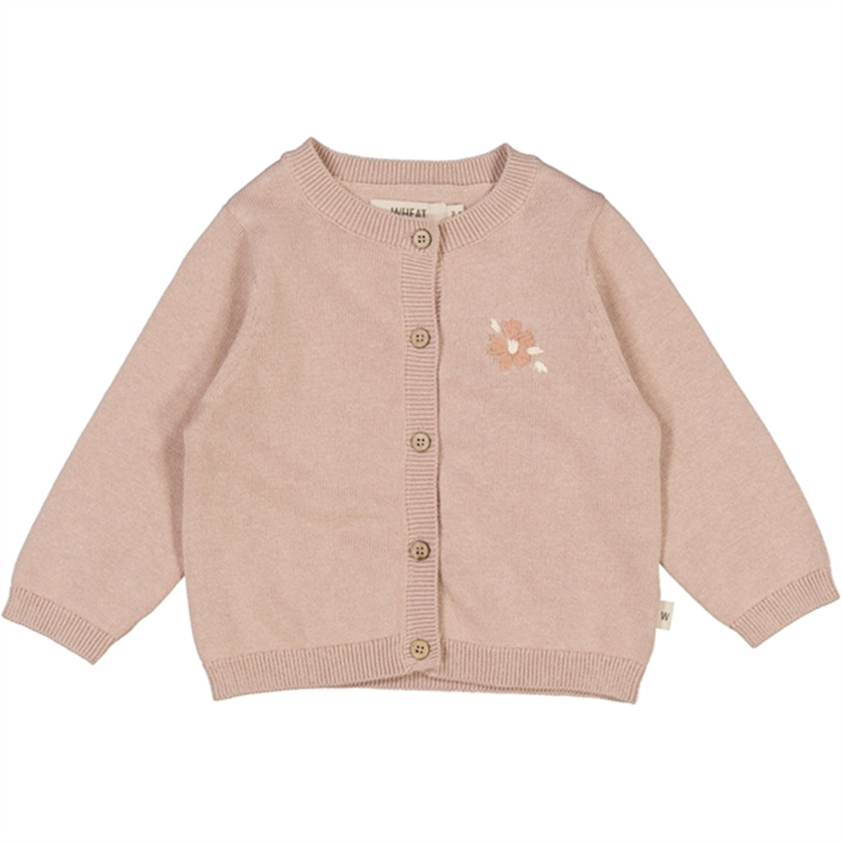 Wheat Pale Lilac Suzy Embroidery Strik Cardigan