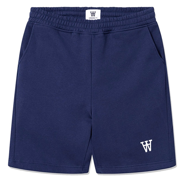 Wood Wood Navy Vic AA Jogger Shorts