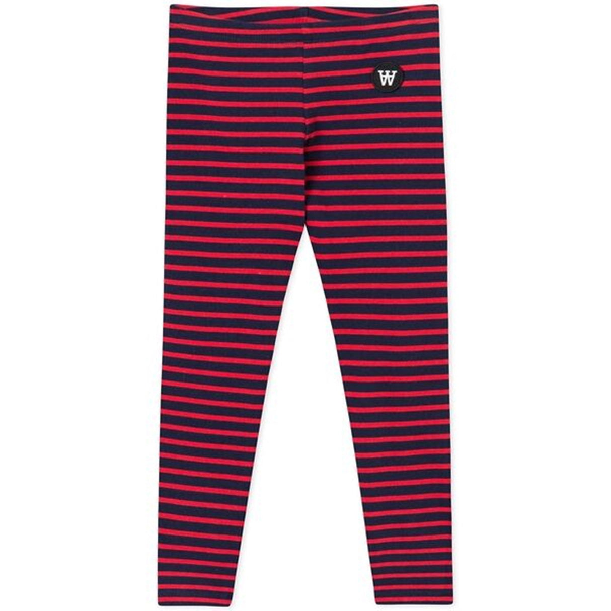 Wood Wood Ira Kids Leggings Navy/Red Stripes