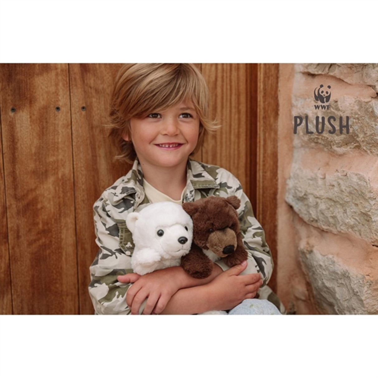 Bon Ton Toys WWF Plush ECO Grizzlybjørn Brown 25 cm