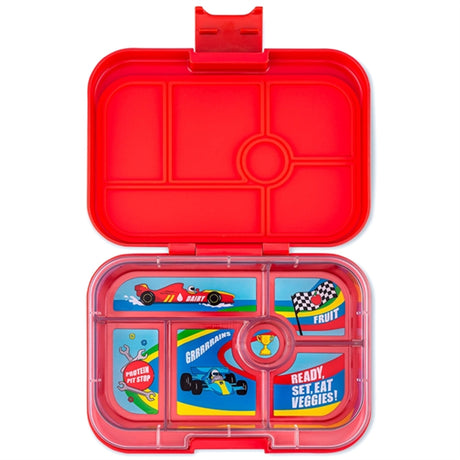 Yumbox Original 6 Rum Madkasse Roar Red Race Cars