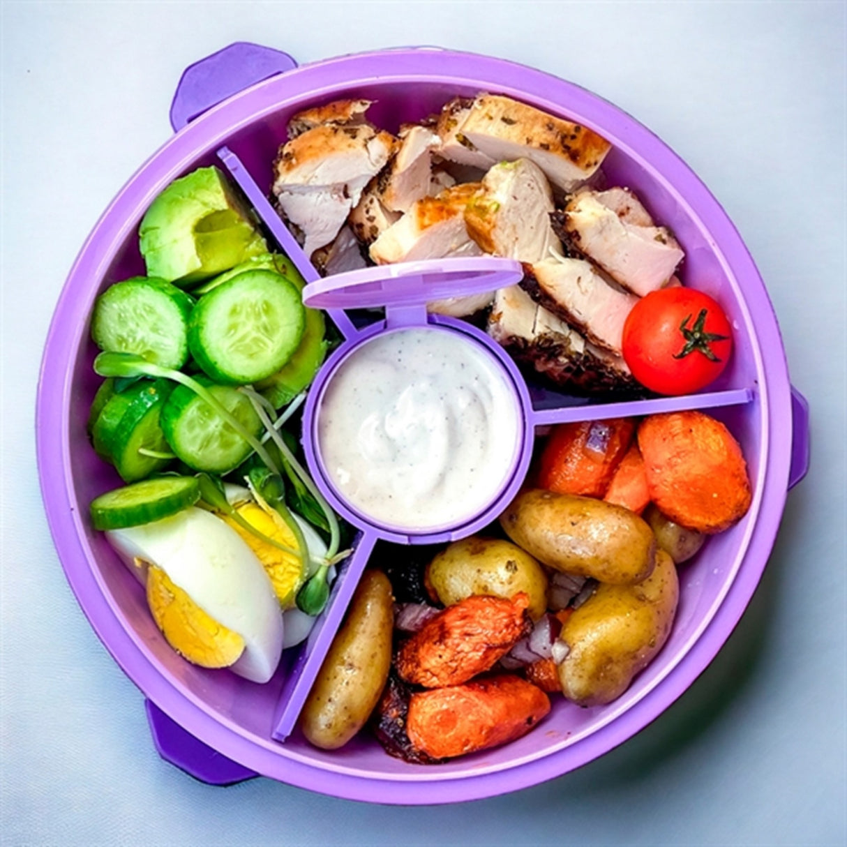 Yumbox Poke Bowl Kale Green 3