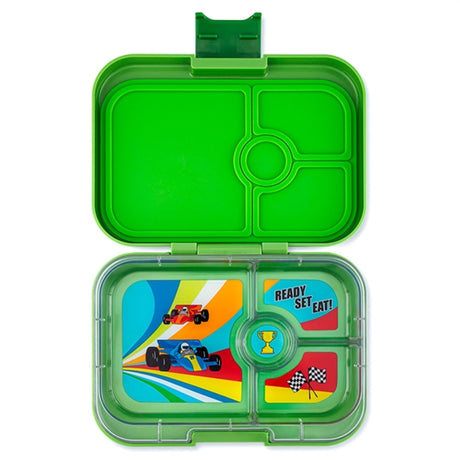 Yumbox Panino 4 Rum Matcha Green Race Cars